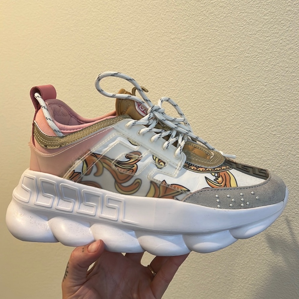 Versace DUPE, chain reaction sneakers